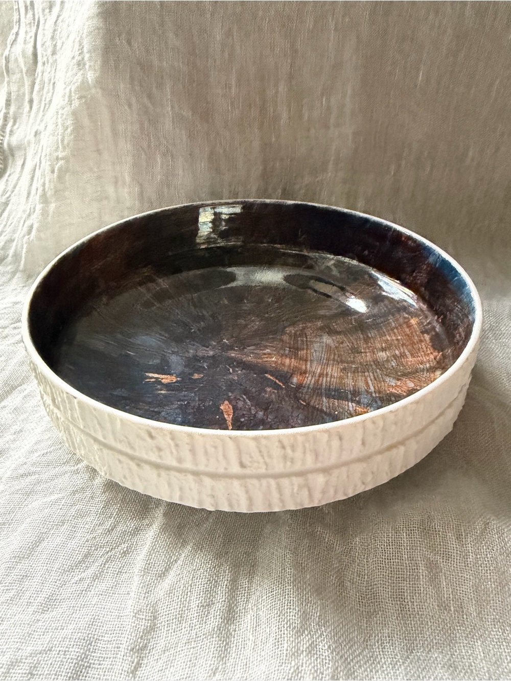 Vintage hand painted Thomas Germany “Arcta” pattern serving bowl.
